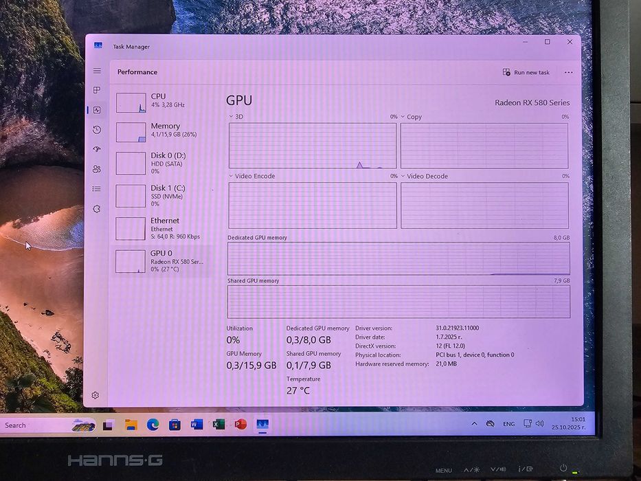PC intel i3 10105 4x4.40 Ghz | RX 580 8GB|16GB RAM|1TB SSD + 500GB HDD
