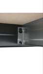 Raft metalic depozitare 180x 90 x 45 cm gri  cu 4 polite