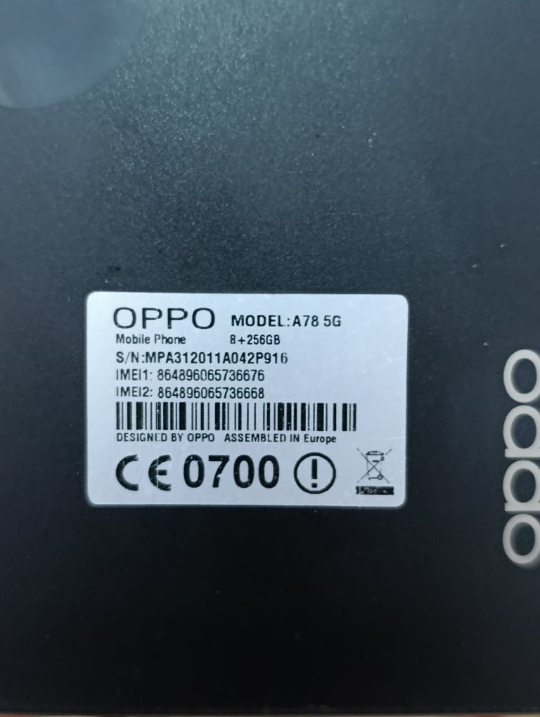 Оппо а78 5G смартфон