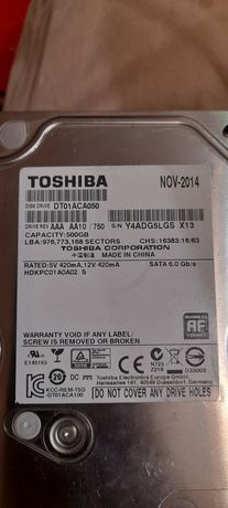 Жёсткий диск ТOSHIBA 500 GB