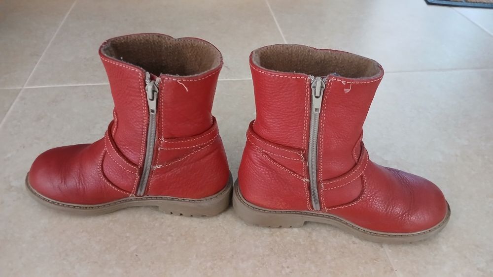 Cizme de piele pentru copii, marimea 32