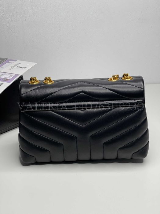 Geanta S3nt L4re4T - Loulou Mediu Negru lant auriu