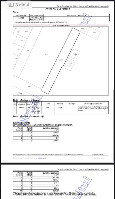 Teren 2409 MP in Cornetu/ Magurele , langa padure