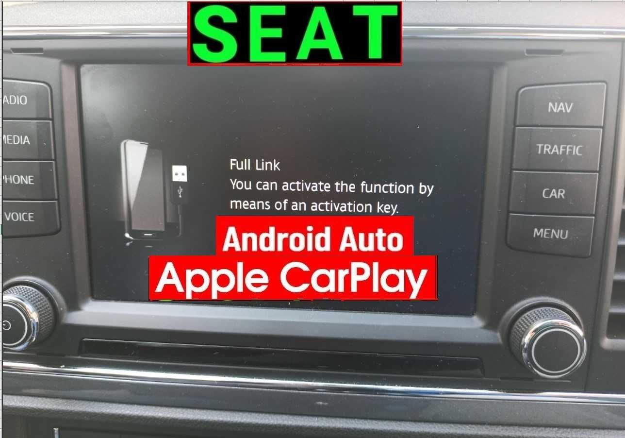 SEAT Активиране Carplay AndroidAuto Сеат Leon Ateca Ibiza Arona Toledo