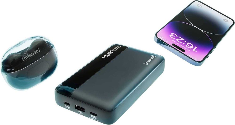 Външна Батерия Intenso Powerbank HE20000, 100 W, 20,000 mAh