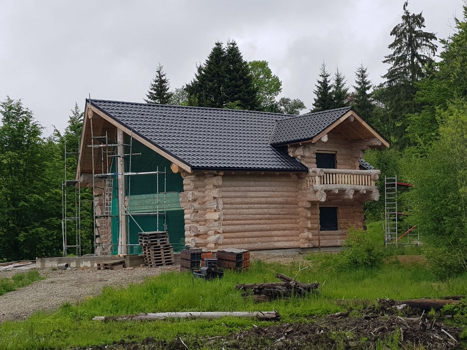 Case cabane bustean , mobilier gradina , lambriu si Dusumea