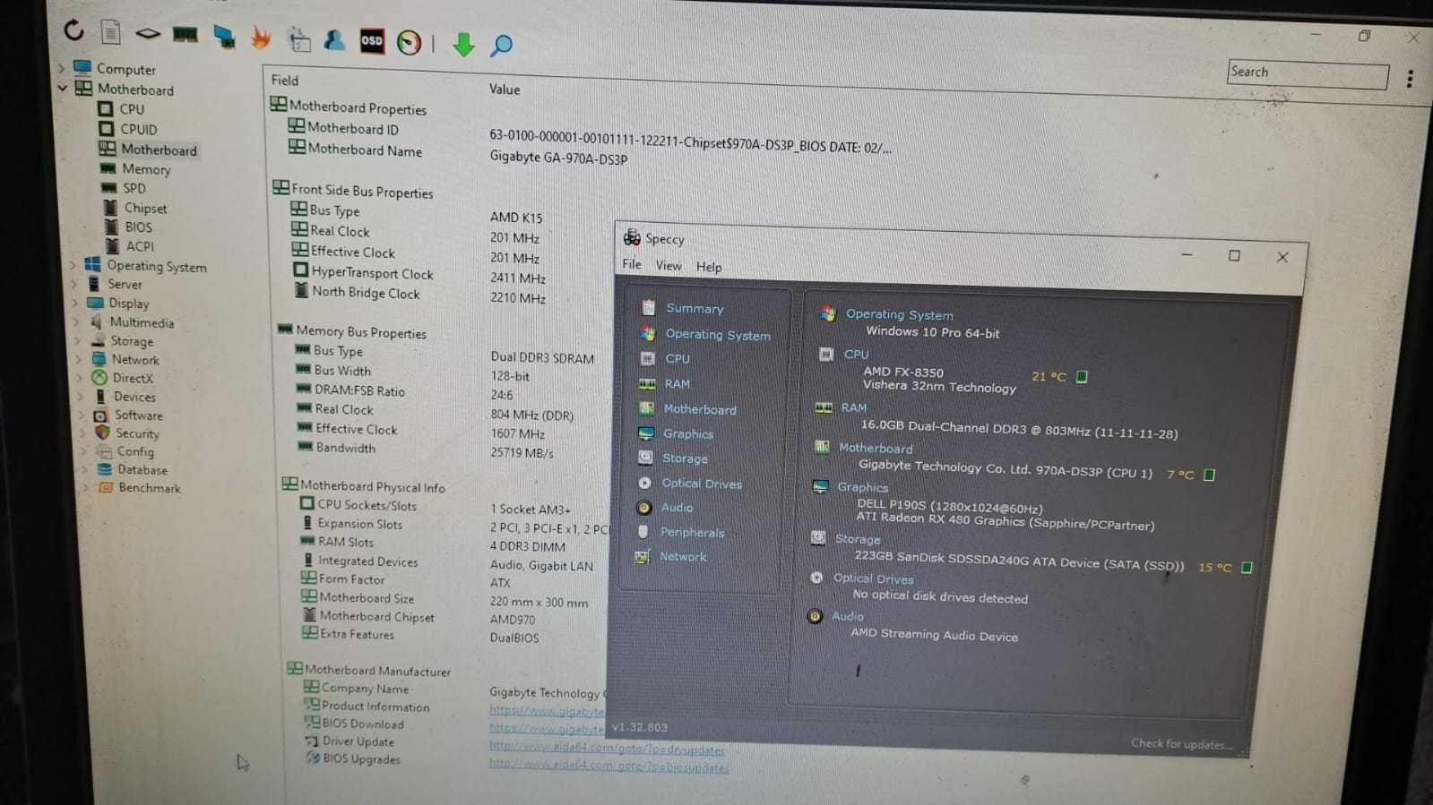 Kit gaming AMD FX X8 8350 +GIGABYTE GA-970A-DS3P AM3+