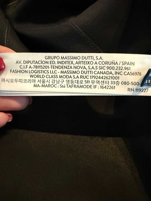 Кожено яке Massimo dutti