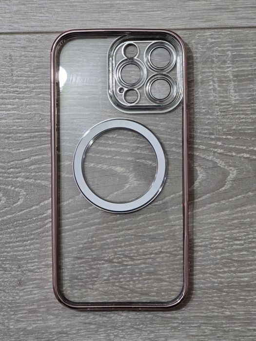 Husă Glitter pentru iPhone 16 Pro Max – Roz, Magnetică, Shockproof