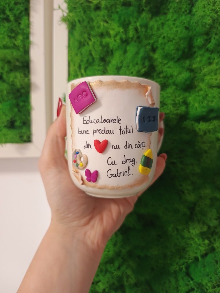 Căni decorate cu lut polimeric