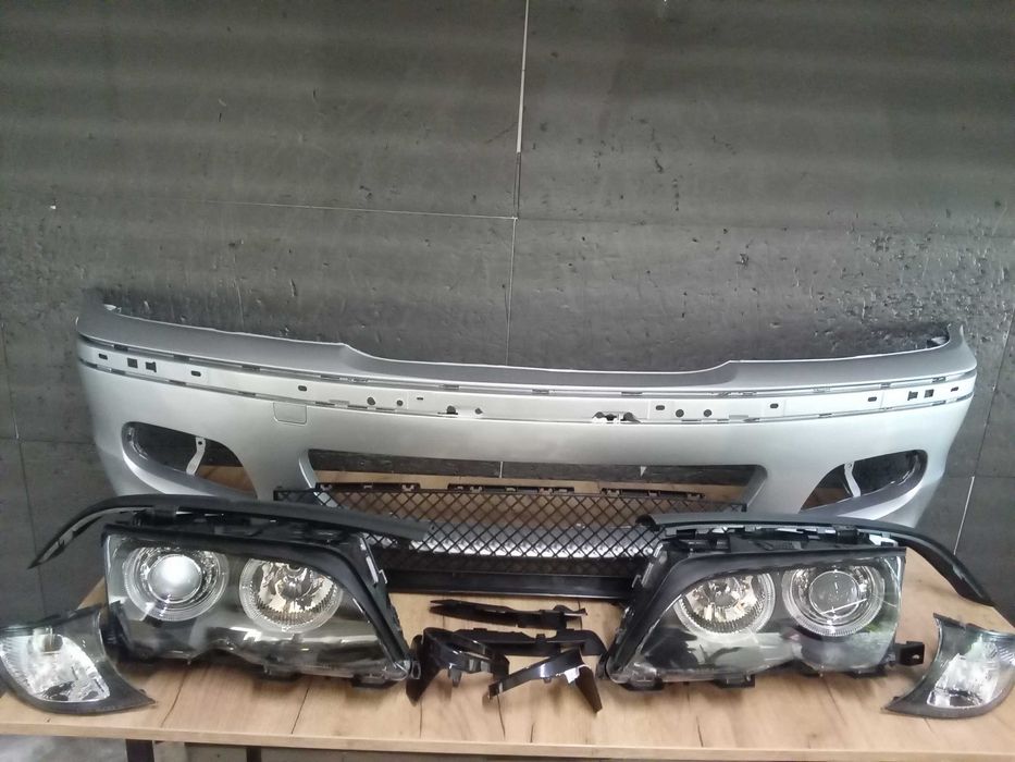 Bara fata GRI M-LOOK + Faruri semnalizare portocaliu BMW E46 2001-2005