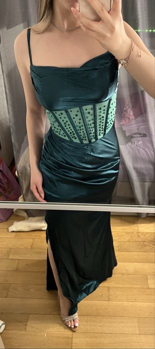 Rochie de seara verde smarald