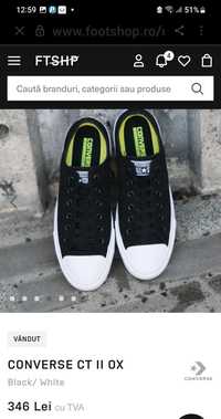 Converse Chuck Taylor cu Lunarion, nr. 38, în stare impecabilă