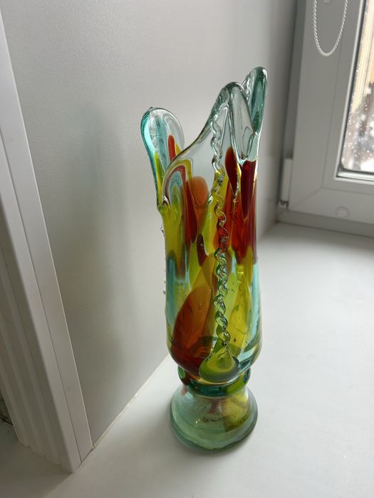 Ваза цветное стекло