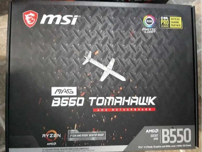 AMD Ryzen 7 3800X + MSI B550 TomaHawk , sigilate , noi