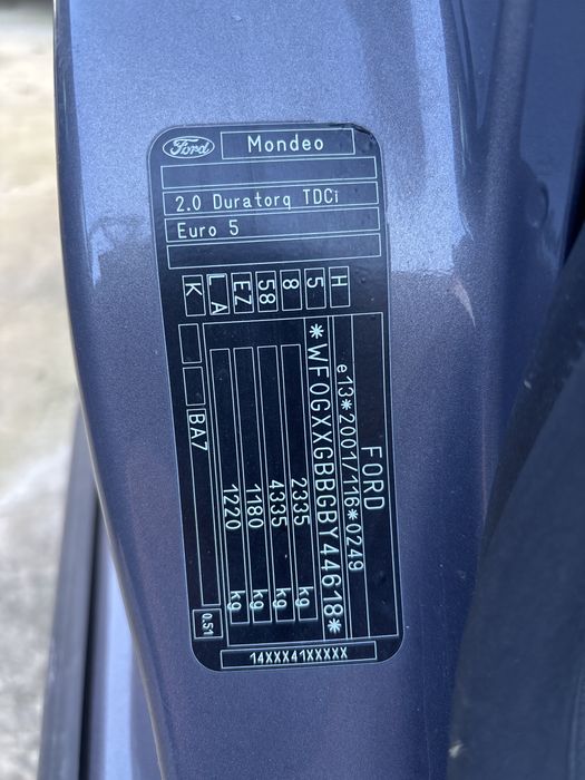 Usă stanga față si spate ford mondeo mk4 facelift 2014 break