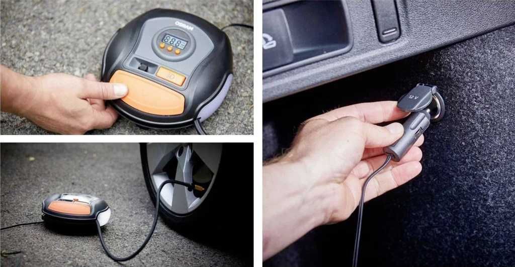 Дигитален компресор за гуми OSRAM TYREINFLATE 450-12V