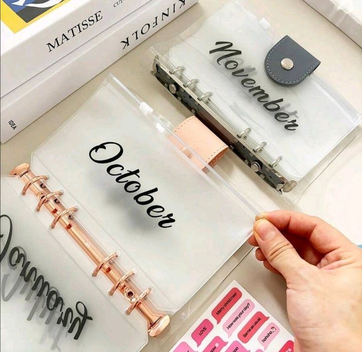 А6 Loose Leaf Месечна чанта с цип