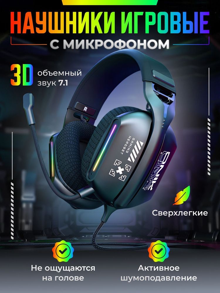 СУПЕР СКИДКА !!! Наушники игровые с микрафоном ONIKUMA 50 шт остался
