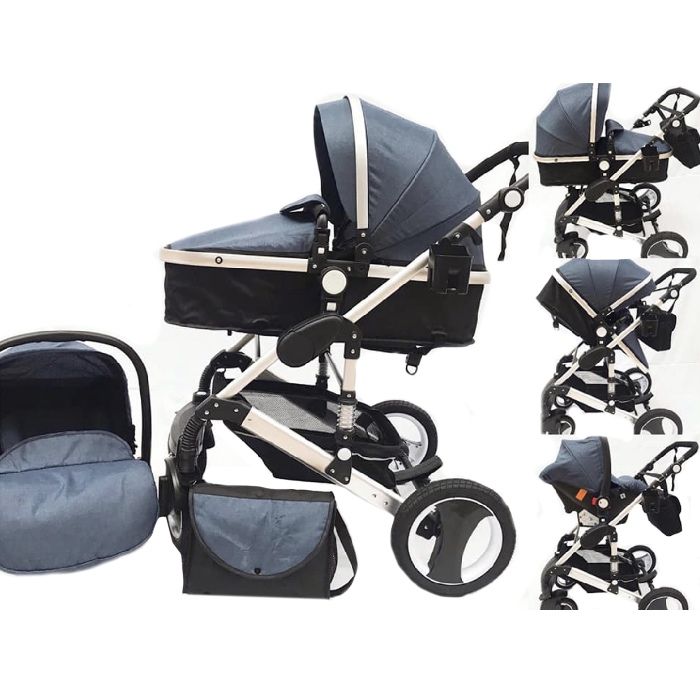 Carucior 3 in 1 Luna Travel Kota Baby Albastru cod KB03CA