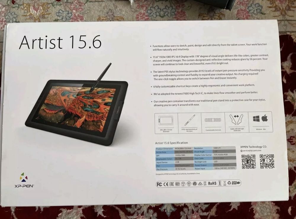 Графичен таблет XP-Pen Artist 15.6