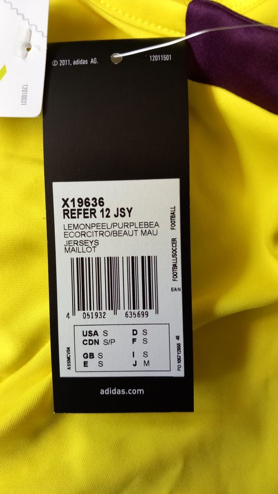 НОВА Adidas refer 12 jsy S реферска/съдийска тениска