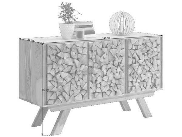 Бюфет от масив акация