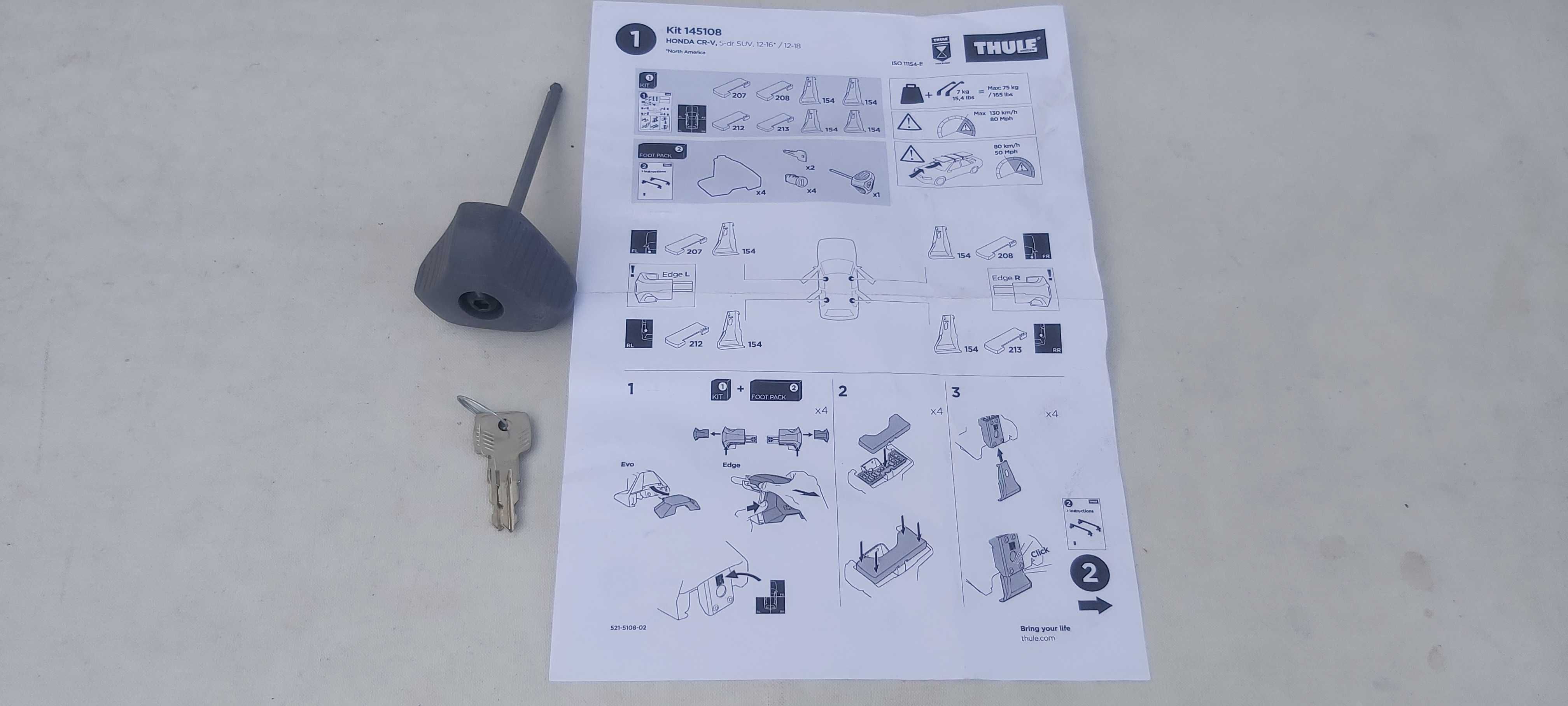 Thule нови Honda CR-V-Хонда CR-V-греди-багажник