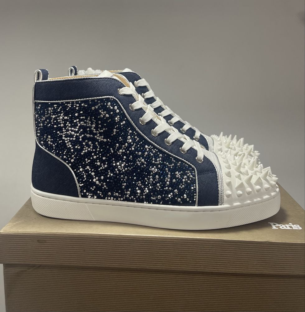 Christian Louboutin High White Blue