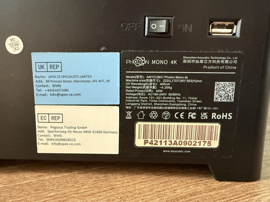 Фотополимерный 3D принтер Anycubic Photon Mono 4K