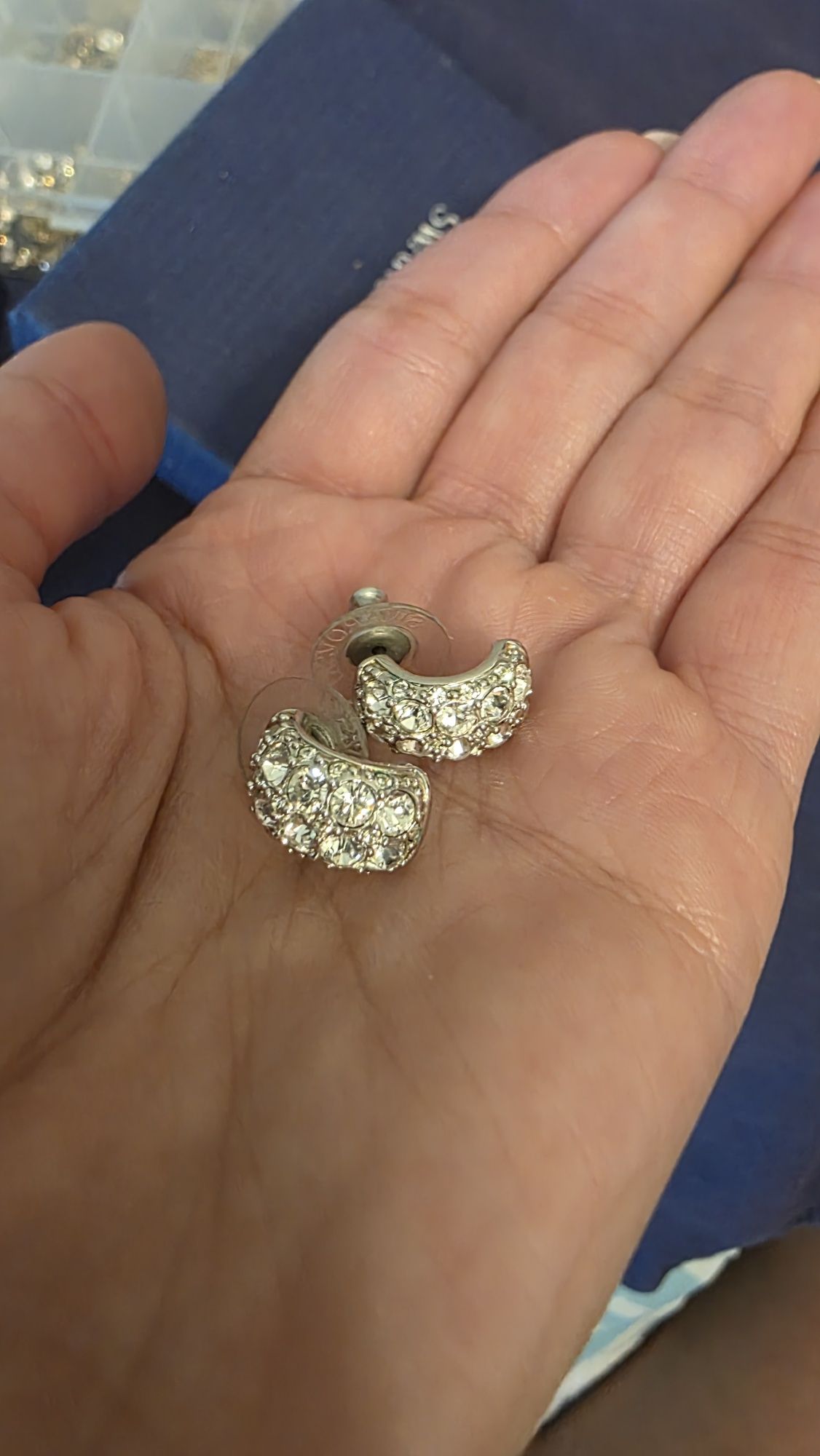 Swarovski обеци с кристали
