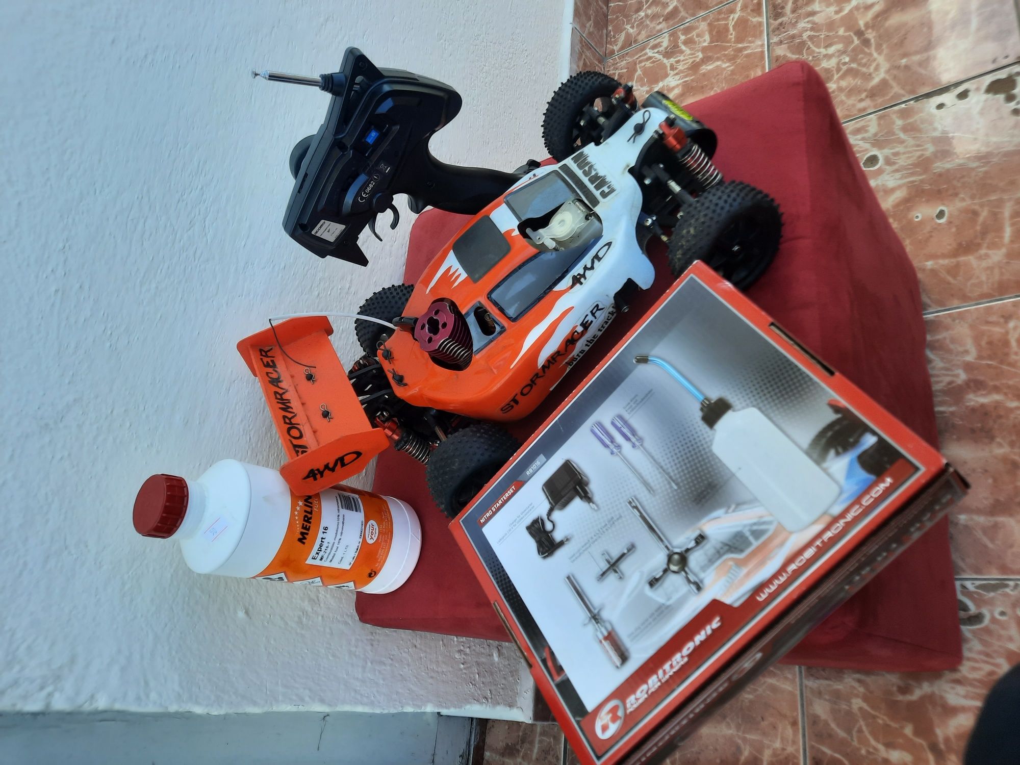 Nitro rc !Mașinuță cu benzină!