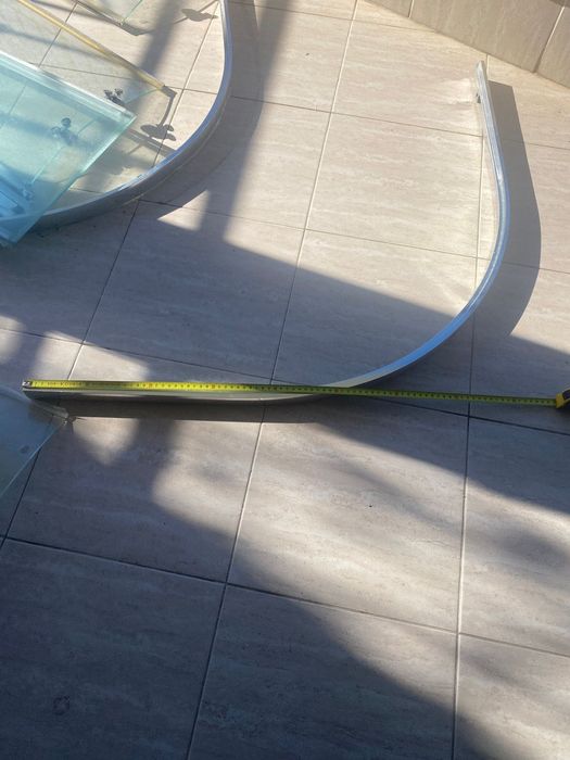 Стъкла + овална душ кабина 90*90