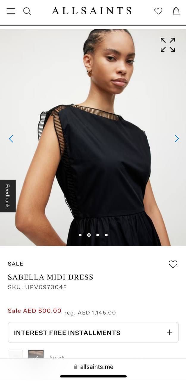 ПЛАТЬЕ брендовое L XL скидка оригинал из ОАЭ ALLSAINT