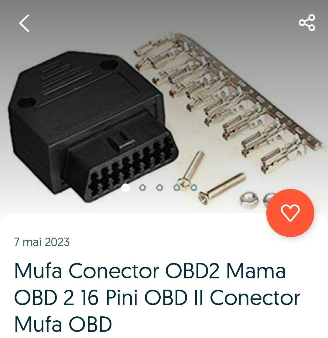 Mufa Conector OBD2 OBD 2 16 Pini OBD II Conectori Mufe Cablu OBD