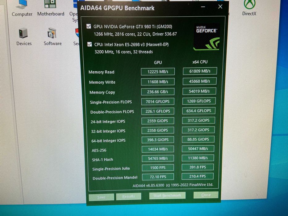 Dell T5810 Xeon E5-2698 v3 16 core, 24GB DDR4, NVIDIA GTX 980 Ti