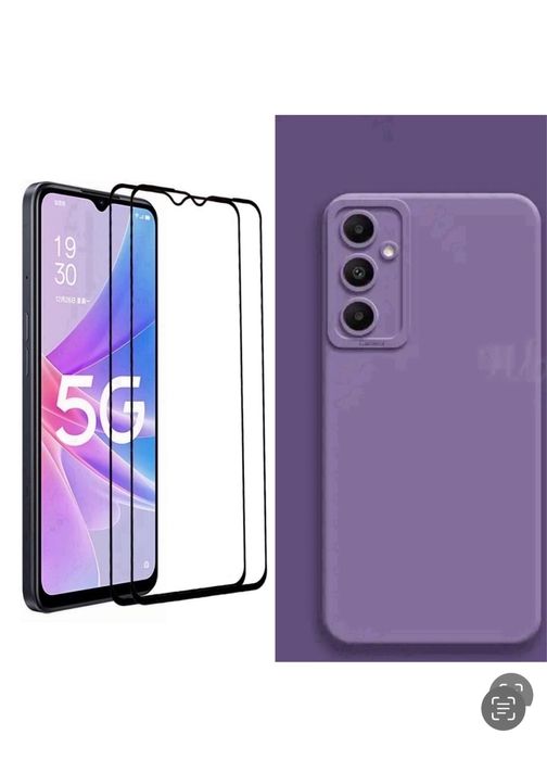 Samsung A50/A51/A52/A52S/A53/A56 Husa Silicon Catifea+Folie Sticla 11D