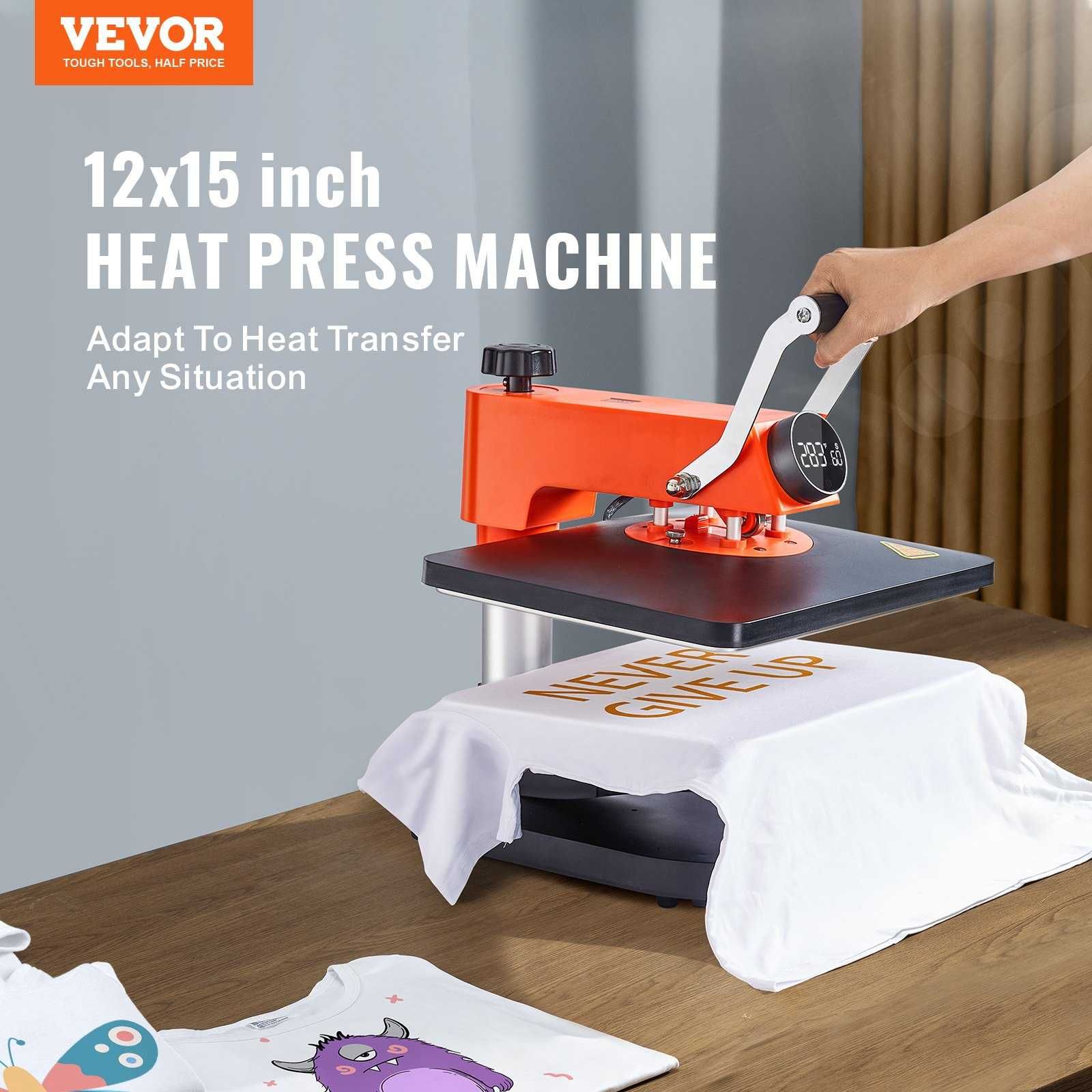 Presa Termica Multifunctionala VEVOR 5in1, 30x38 cm