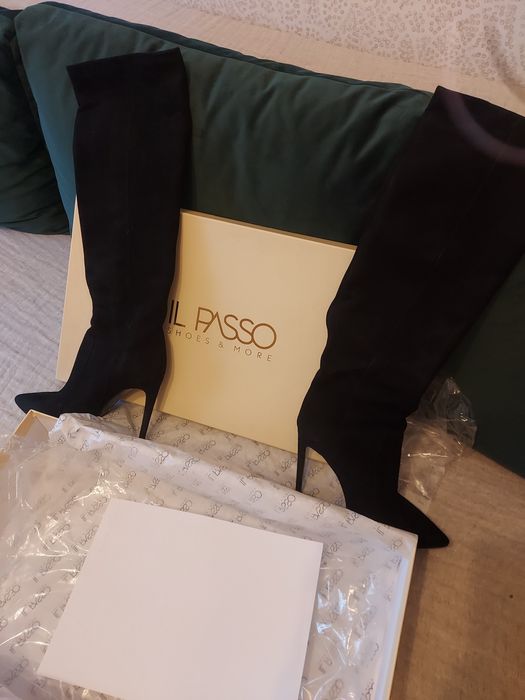 Cizme elegante piele intoarsa, Il Passo