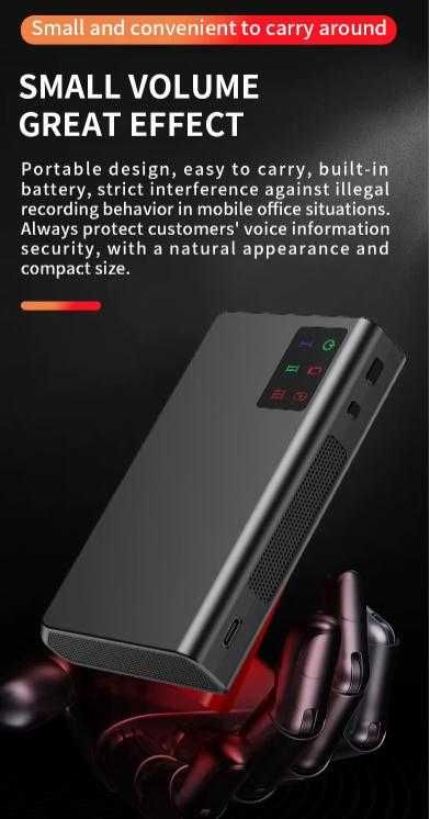 Jammer Блокиращ Подслушване и Записа на Смартфон Гласов Заглушител GSM