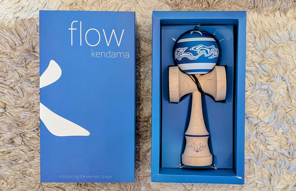 Lotus Kendama Pyro, Flow, Gallagher (antiskis, maple ken, base hole)