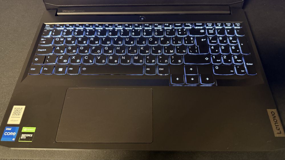 Лаптоп lenovo Ideapad 3 gaming 32Gb ram