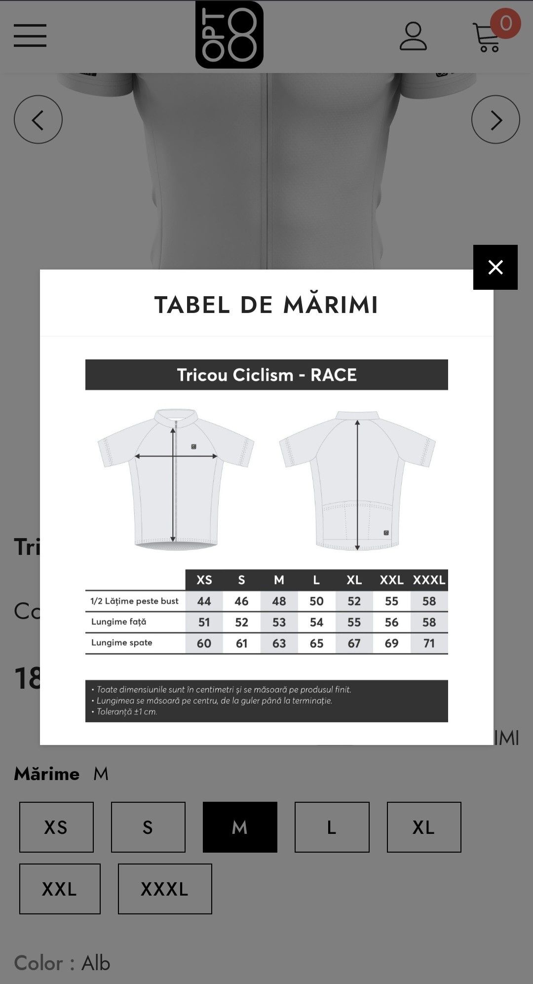 Tricou RACE - Turul Ciclist Al Sibiului, marime M