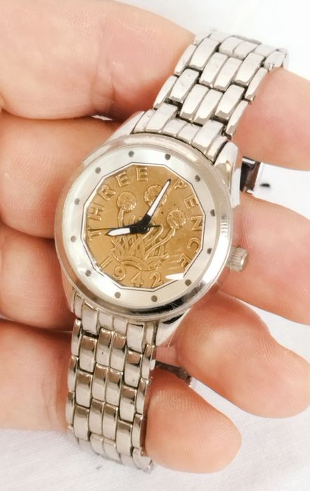 Ceas de damă Three Pence cu Quartz, din oțel inoxidabil
