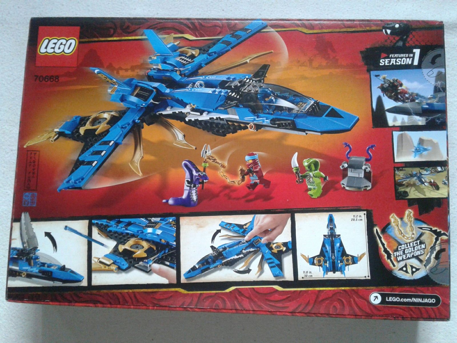 Storm-Fighterul lui Jay, avion Lego Ninjago Legacy 70668, nou, sigilat