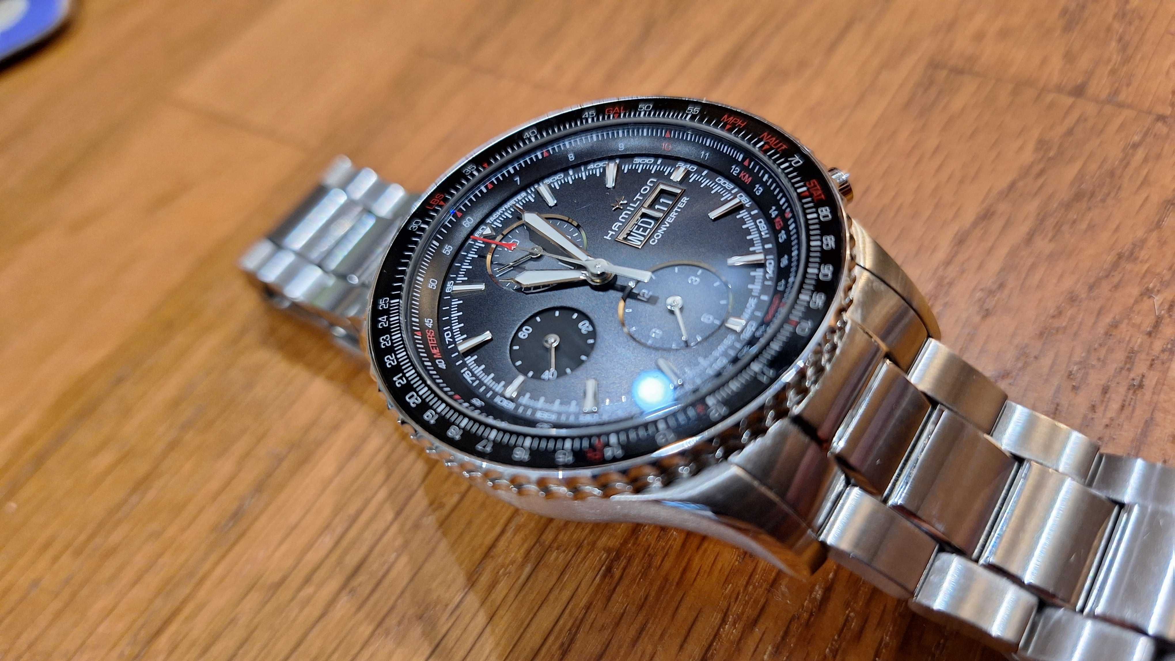 часовник Hamilton Khaki Aviation Converter автомат - хронограф