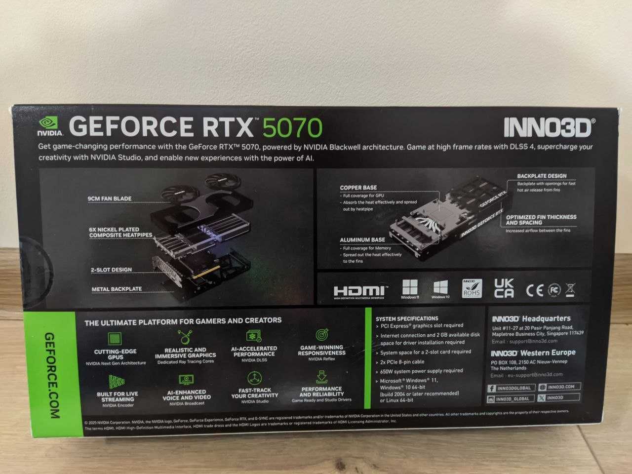 видео карта RTX 5070 НОВА