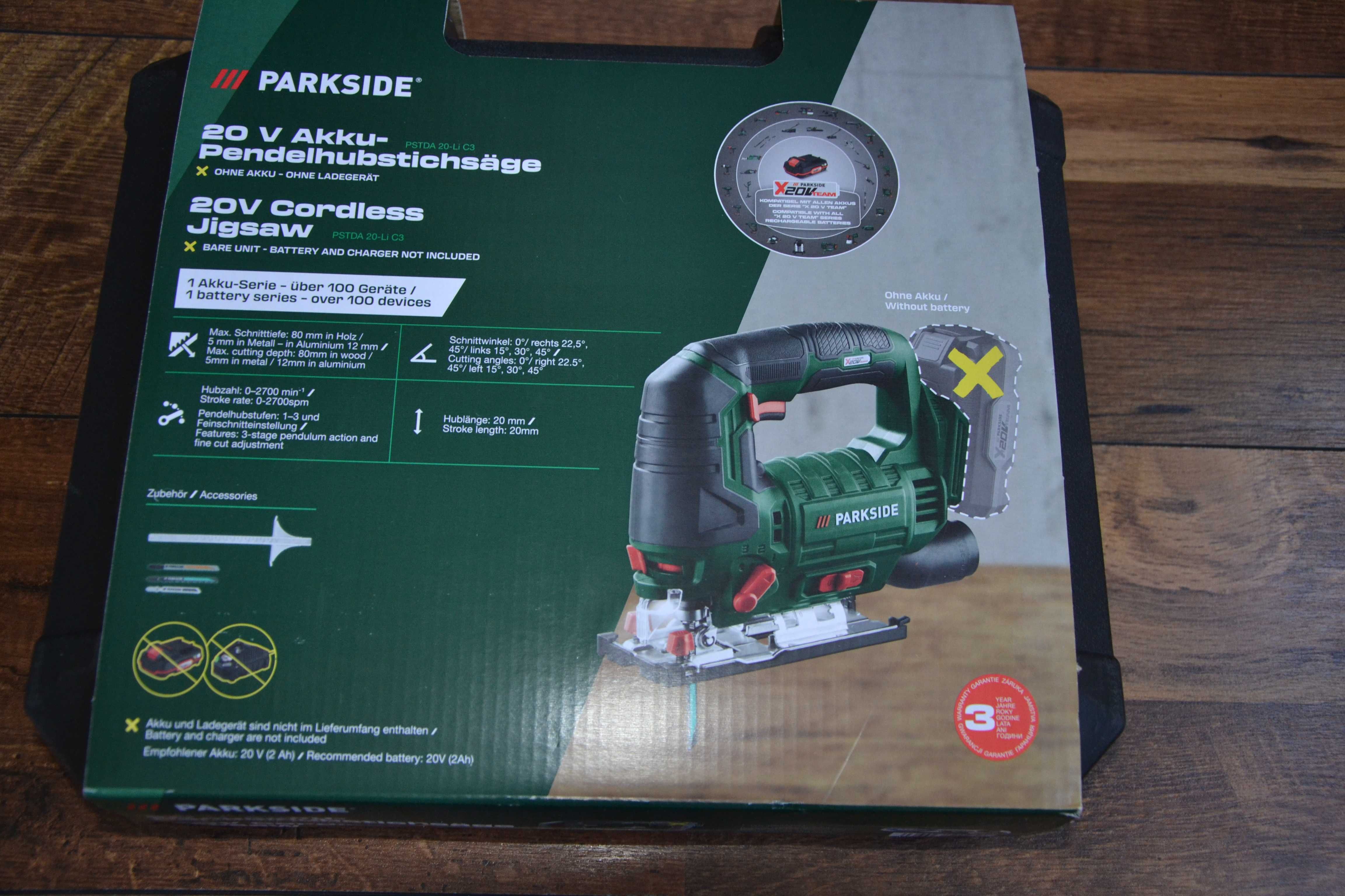 Нов прободен трион Parkside 20V