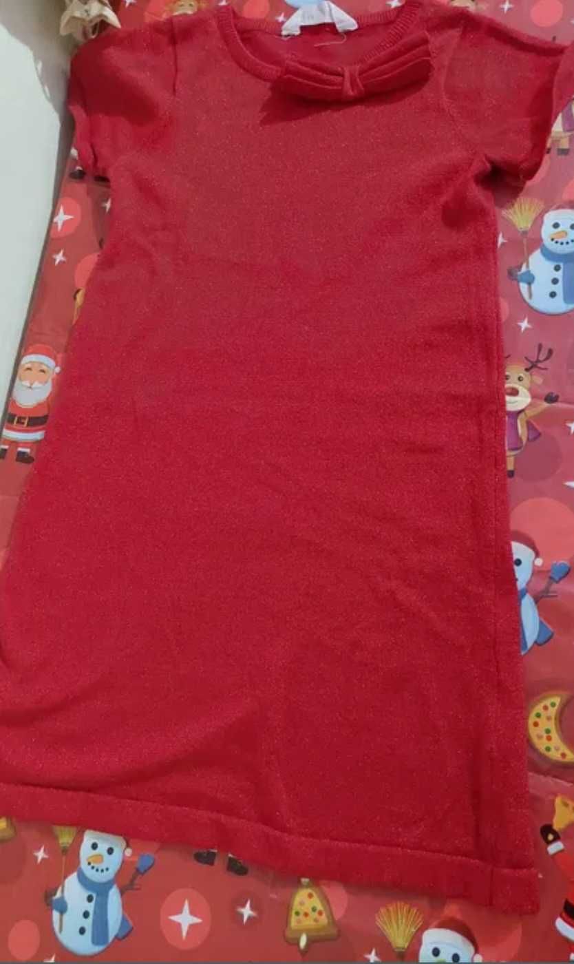 Rochie fetițe H&M 134/140 cu fir auriu casual