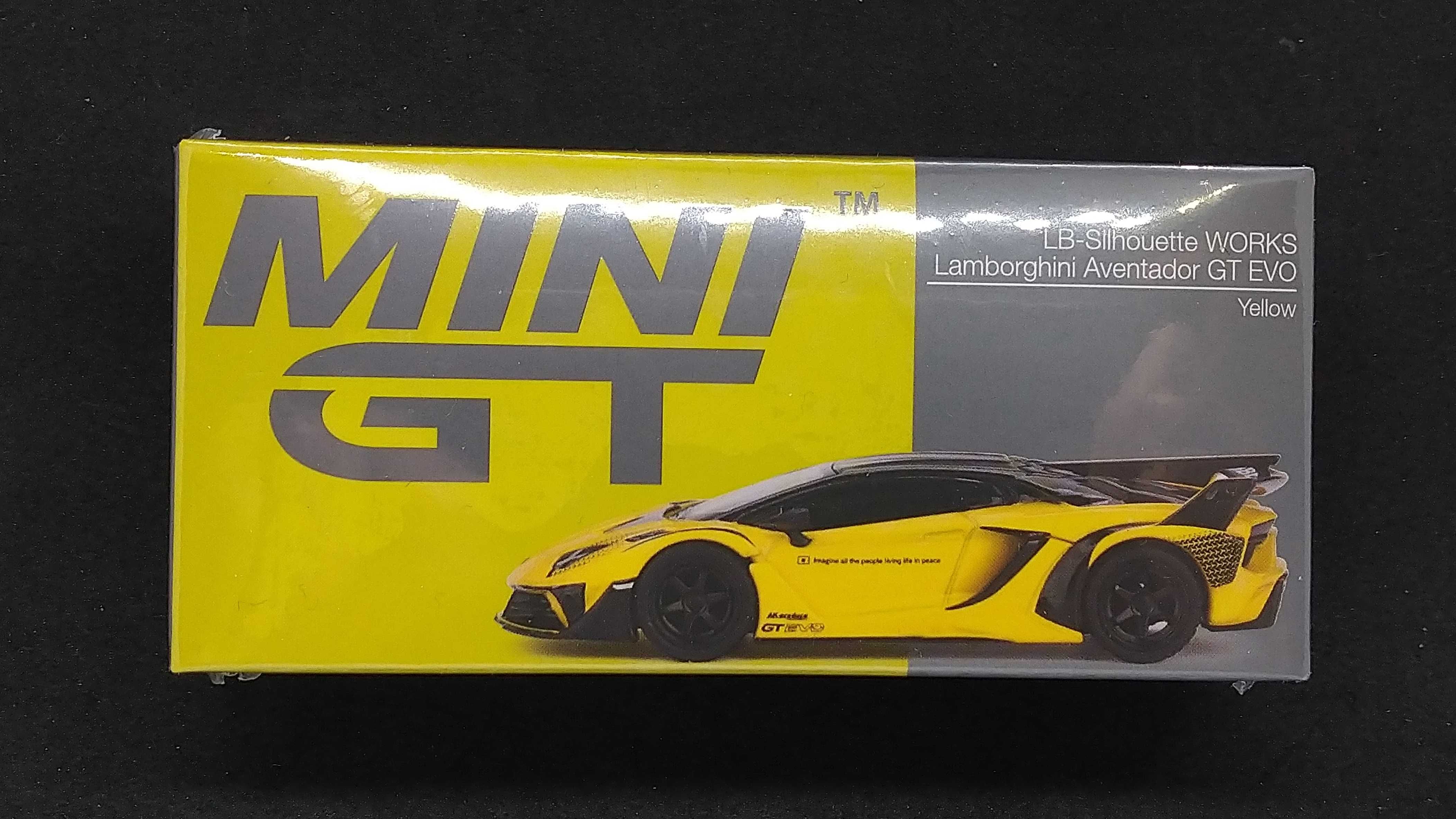 Macheta MiniGT Lamborghini Aventador GT EVO yellow 1:64